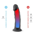 Dildo realistyczne z silikonu, model S.D 2, długość 19 cm, średnica 4,6 cm, czarne