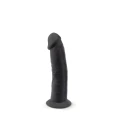 Realistyczny dildo z przyssawką, model S.D 2 (17 cm, 4,3 cm, silikon) - czarny
