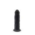 Realistyczny dildo z przyssawką, model S.D 2 (17 cm, 4,3 cm, silikon) - czarny