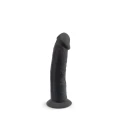 Realistyczny dildo z przyssawką, model S.D 2 (17 cm, 4,3 cm, silikon) - czarny