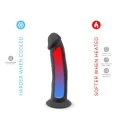 Realistyczny dildo z przyssawką, model S.D 2 (17 cm, 4,3 cm, silikon) - czarny