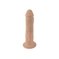 Wibrator podwójny Dildo-SD.Model 1 z motorem i przyssawką, 19,5 cm, silikonowy