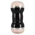 Podwójny masturbator o innowacyjnym wzornictwie, długość 20 cm, różne formy stymulacji