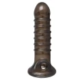 Tuleja na penisa Dick & Ball Sleeve dymna, długość 18 cm, materiał TPR