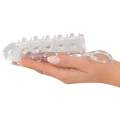 Osłona penisowa Crystal Skin z przedłużeniem 2cm, stymulacyjny TPE, 11cm długości
