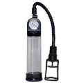 Pompka do penisa Deluxe z przezroczystym cylindrem, regulatorem ciśnienia, 30 cm