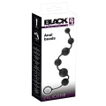 Zestaw analny z silikonowymi kulkami Black Velvets, 6 sztuk, elastyczny, 40 cm