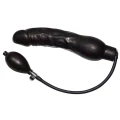 Nadmuchiwane dildo lateksowe 23 cm, regulowana średnica 4-10 cm, czarne