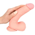 Realistyczne dildo silikonowe medyczne 20 cm z funkcją przyssawkową