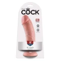 Realistyczne dildo 8 cali, skórzane, z przyssawką, materiał PVC, do użytku indywidualnego i w parach