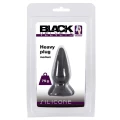 Wtyczka analna Black Velvets Heavy Plug M, silikonowa 75g, stożkowy kształt, bezpieczna