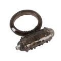 Pierścień wibracyjny do erekcji Vibro Ring Dark z wyjmowanym mini wibratorem