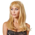 Długa peruka blond w stylu naturalnym, 45 cm, regulacja, 100% poliester