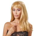 Długa peruka blond w stylu naturalnym, 45 cm, regulacja, 100% poliester