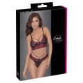 Komplet bielizny dwukolorowy Cottelli LINGERIE czarno-czerwony, rozmiar L