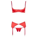 Shelf Bra Set red 85B/L