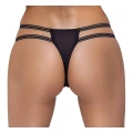 Stringi kroju Rio Crotchless S/M z dżetami i koronkowym akcentem, Cottelli LINGERIE