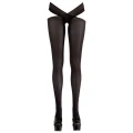 Czarne pończochy damskie L/XL z 100% poliamidu - elegancja i zmysłowość na każdą okazję
