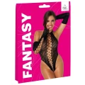 Zestaw Body Set Fantasy S-L - przezroczysta siateczka w tygrysie paski, eleganckie detale