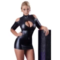 Sukienka Cold Shoulder XL, czarna, mini, elegancka, materiał 92% poliester, 8% elastan