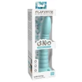 Dildo z silikonu platinum, 19,7 cm, z przyssawką, DP Wild Thing Teal 7 cali