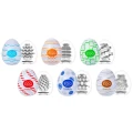 Zestaw 6 jednorazowych masturbatorów Tenga Egg Variety - Standard, różnorodne struktury