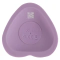 Ekskluzywny wibrator z przyssawką w kształcie serca, falisty, wodoodporny, fioletowy