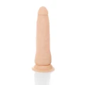 Realistyczny dildo z przyssawką, wodoodporny, z cyber skóry, 19,5 cm długości