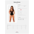 Bardzo seksowne body koronkowe Donna Dream, otwarte w kroku, rozmiar XS/S