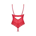 Bielizna koronkowa, body otwarte w kolorze czerwonym, rozmiar XL/2XL, Ingridia