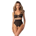 Odkryte body koronkowe Hersis L/XL – zmysłowy element bielizny dla pewnych siebie kobiet
