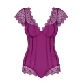Body Bielizna-Moketta w kolorze fioletowym, rozmiar L/XL, z koronkowymi detalami