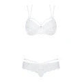 Zestaw bielizny dwuczęściowej Bielizna-860 w kolorze białym L/XL z koronką