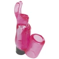 Stymulator łechtaczki - Różowy Wibrator Palcowy Mini Bunny 9 cm, Wodoodporny