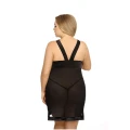 Czarna halka Samara XL+ - Zmysłowy i elegancki element bielizny nocnej