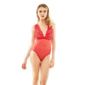 Zmysłowe body damskie MARGARITHA w kolorze czerwonym, rozmiar XXL/XXXL