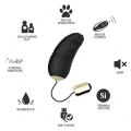 Wibrujące jajeczko silikonowe z pilotem - Kitty black, wodoodporne, 9 poziomów wibracji