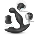Masażer prostaty Bat King Black - wodoodporny, wibrujący, ergonomiczny, USB