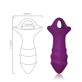 Wibrator ergonomiczny Kylin Purple, wodoodporny, 9 trybów wibracji, silikonowy