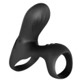 Wibracyjny pierścień erekcyjny zdalnie sterowany, czarny, 9 trybów, wodoodporny