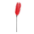 Piórko do drapania - Czerwony Pejcz Feather Tickler 54 cm z PVC