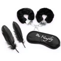 Zestaw do bondage Fetish Fever - 4 elementy - czarny, elegancki i funkcjonalny