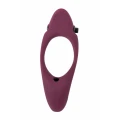 Pierścień erekcyjny z wibracjami Pure Passion Stardust, kolor winiowy, silikonowy