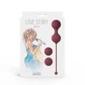 Zestaw kulek dopochwowych do treningu mięśni Kegla Love Story Diva Wine Red
