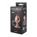 Korek analny Diamond Jet Shine S, różowe złoto, metalowy, wodoodporny, 7,2 cm