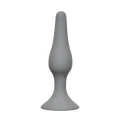 Wtyczka analna silikonowa Slim Anal Plug, średnia, długość 11,5 cm, średnica 2,7 cm, szara