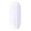 Masturbator dwustronny Marshmallow Maxi Candy - biały, wibrujący, wodoodporny, 14,2 cm