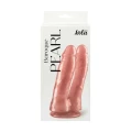 Podwójne dildo perłowe Baroque Pearl Pink – realistyczny kształt, podstawa z przyssawką