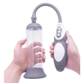 Elektryczna pompka próżniowa dla mężczyzn, silikonowa, 20 cm, wibracyjna, stymulująca