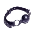 Knebel ball gag z ekoskóry - Fetish B - seria, regulowany, bezpieczny dla zdrowia
